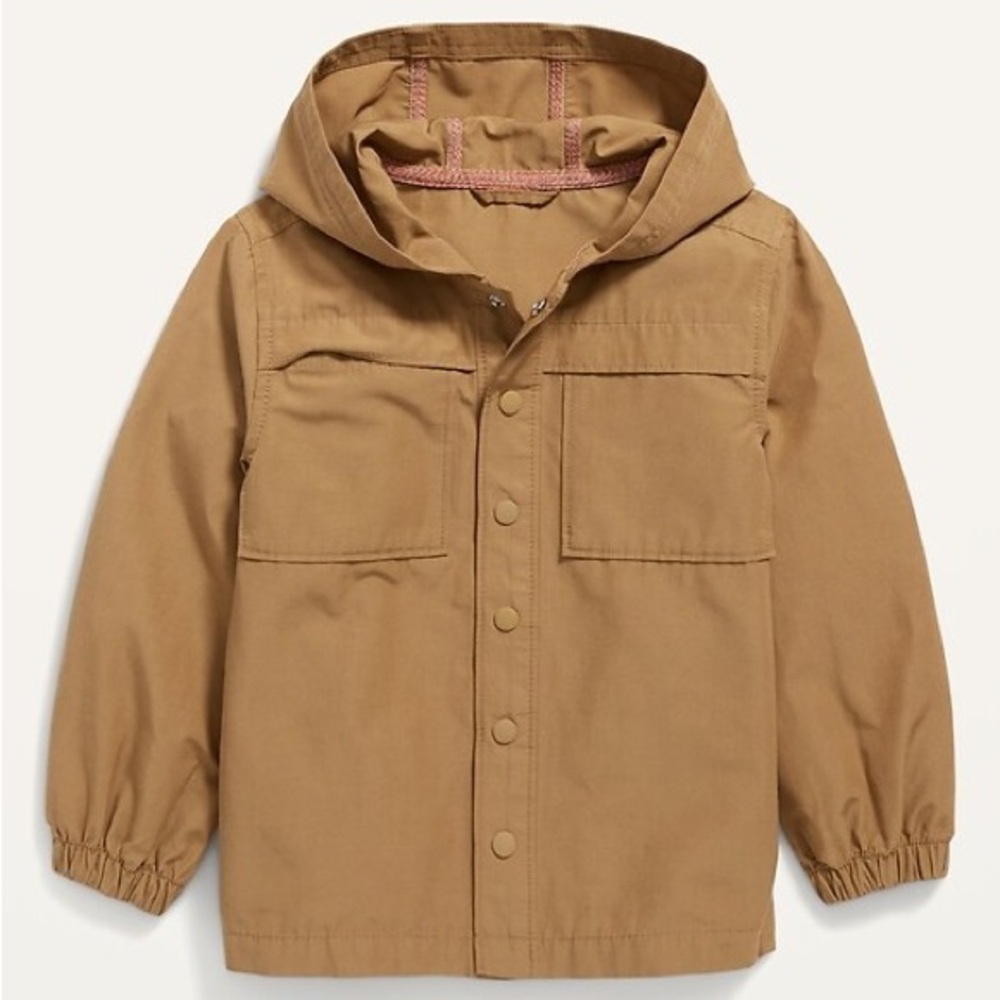 Old Navy Unisex Hooded Hybrid Shacket for Toddler Doe A Deer Colorway 4T